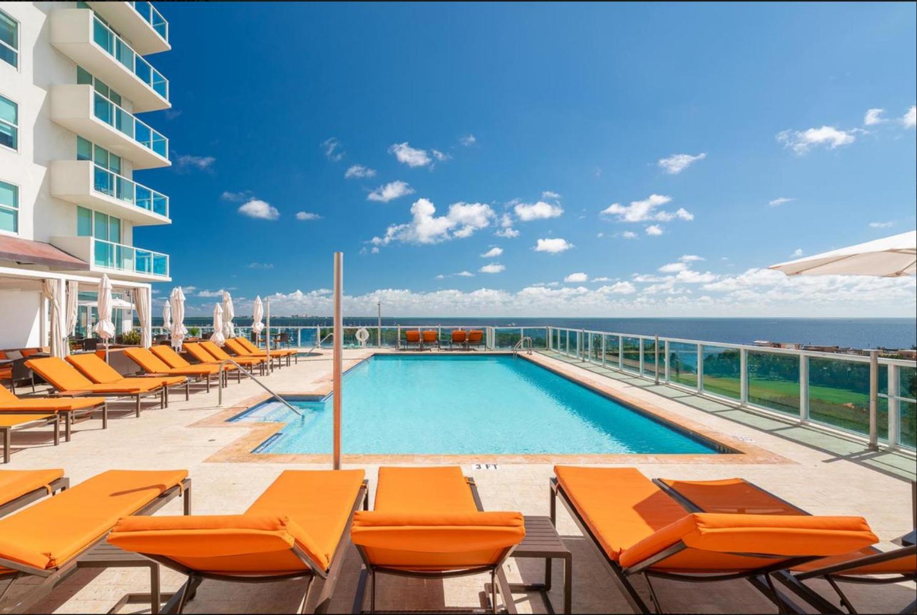 Balcony Ocean View ! Wifi - Pool - Gym - Parking Appart hôtel